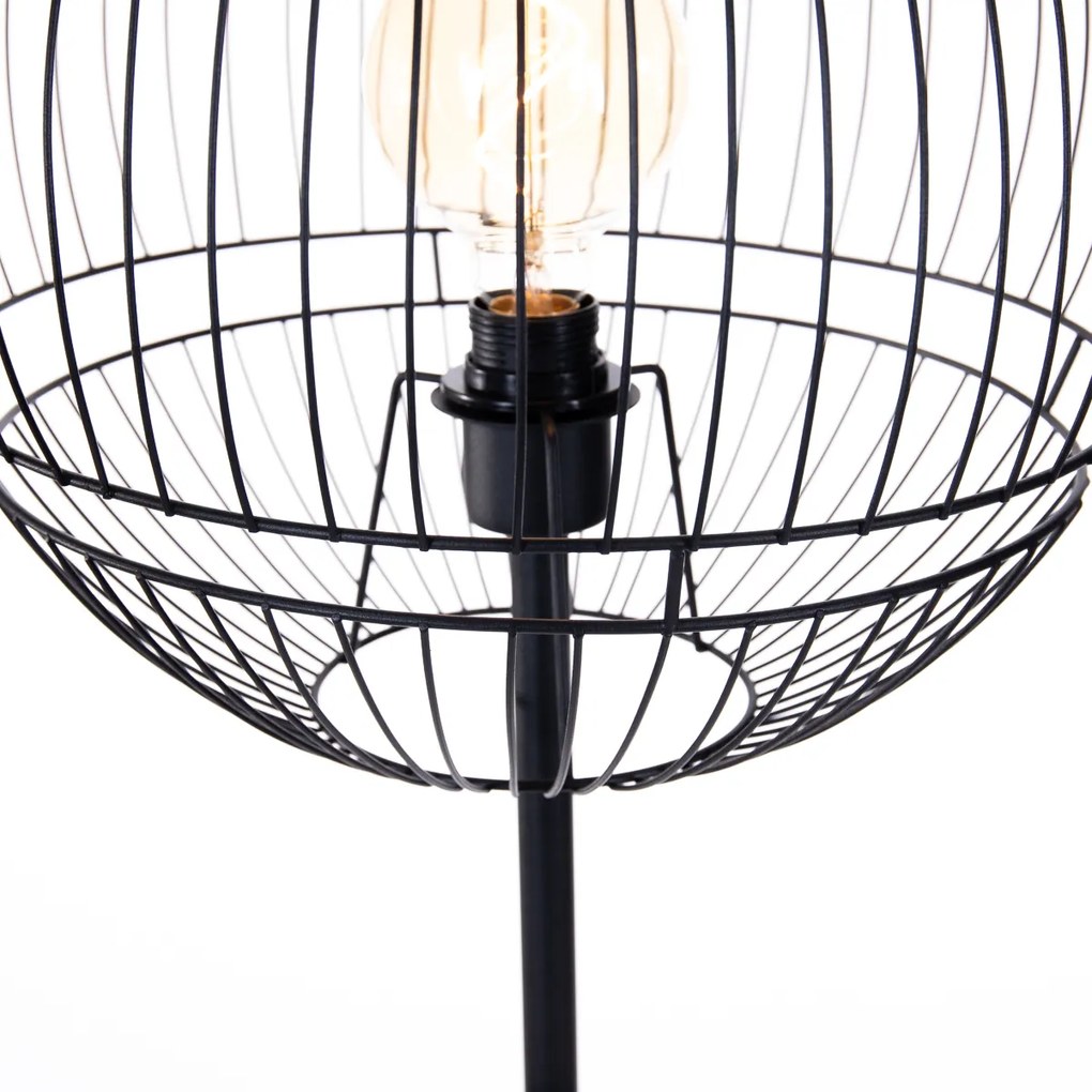 Nowoczesna lampa stojąca czarna - Sphaera Nowoczesny Oswietlenie wewnetrzne
