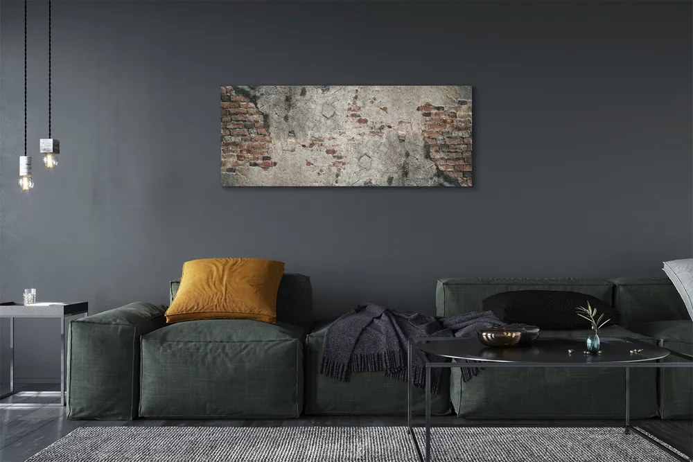 Obraz canvas na ścianę Ściana Z Cegły I Kamienia