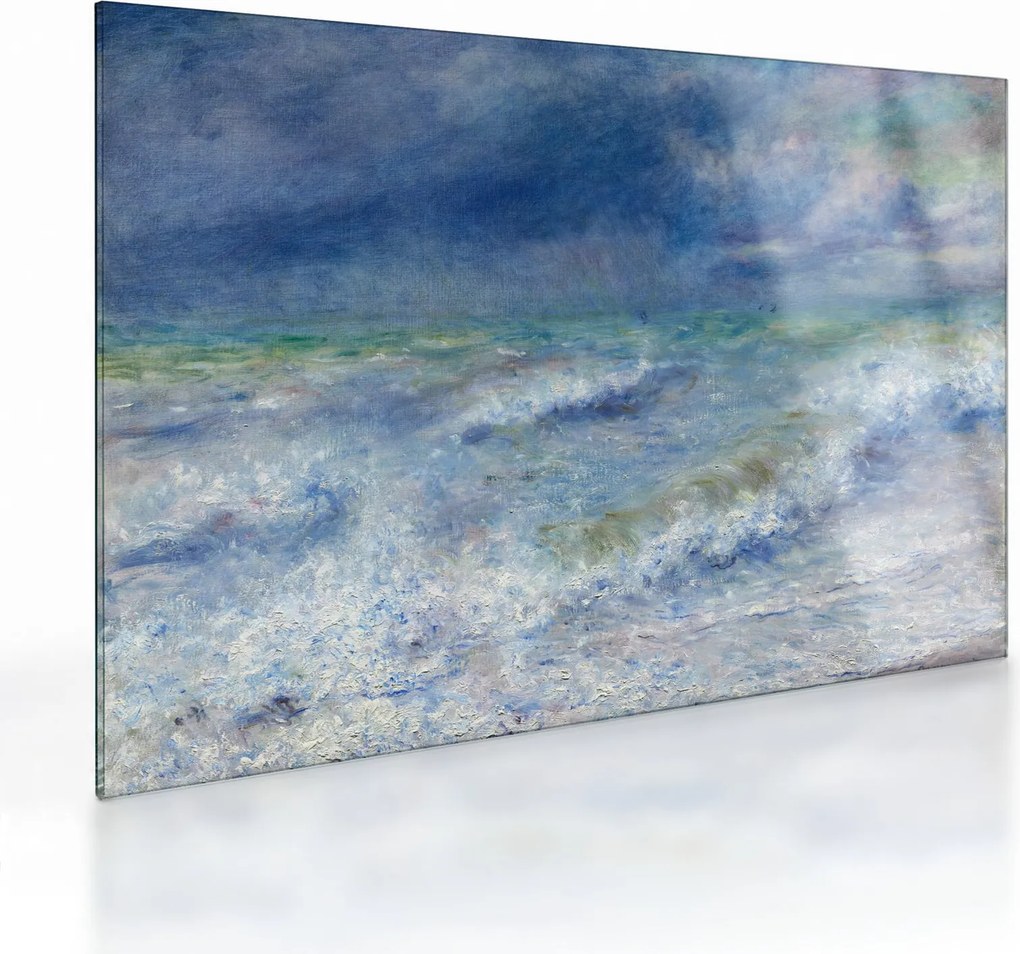 Obraz na szkle - Pierre-Auguste Renoir, Seascape, reprodukcje (70x50 cm)