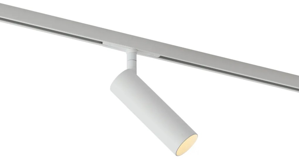 Nowoczesny biały reflektor do systemu szynowego 1-fazowego GU10 35mm - Slimline Uzzy
