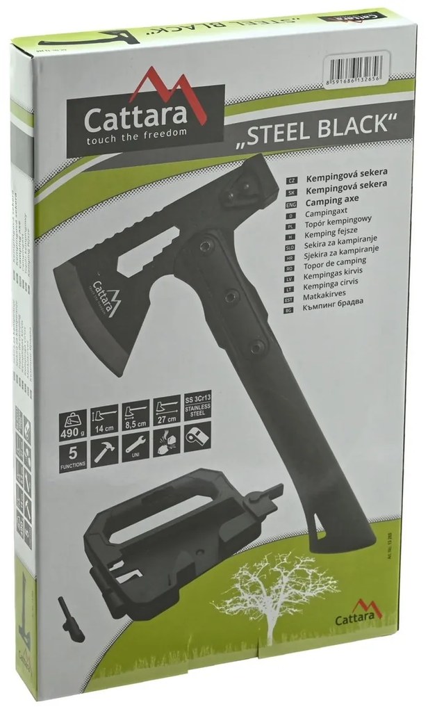 Cattara Siekiera STEEL BLACK, 27 cm