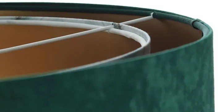Zielona welurowa lampa wisząca K6-M35