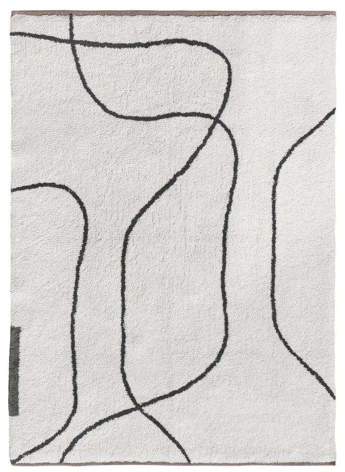 Bawełniany dywan odpowiedni do prania w kolorze kości słoniowej 100x140 cm Shadow – Mette Ditmer Denmark