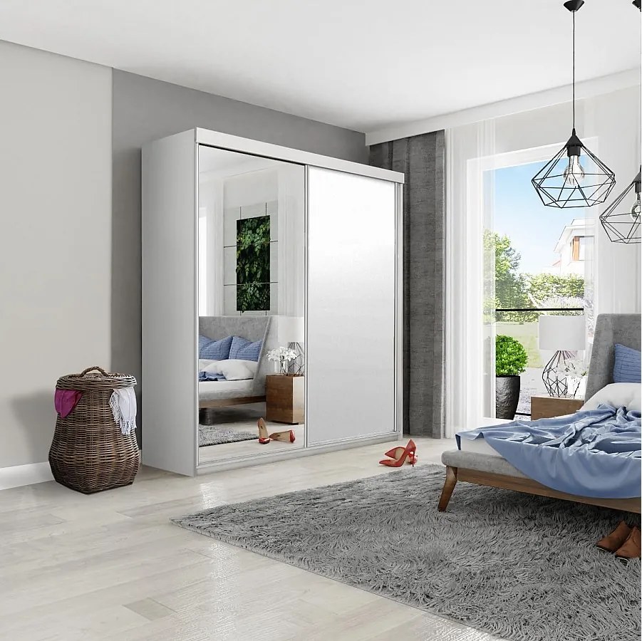 Szafa przesuwna TOP B-23 150 biały