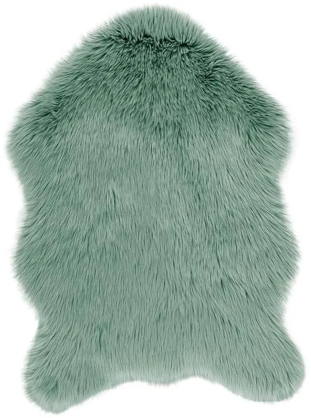 Zielona sztuczna skóra Tiseco Home Studio Sheepskin, 60x90 cm