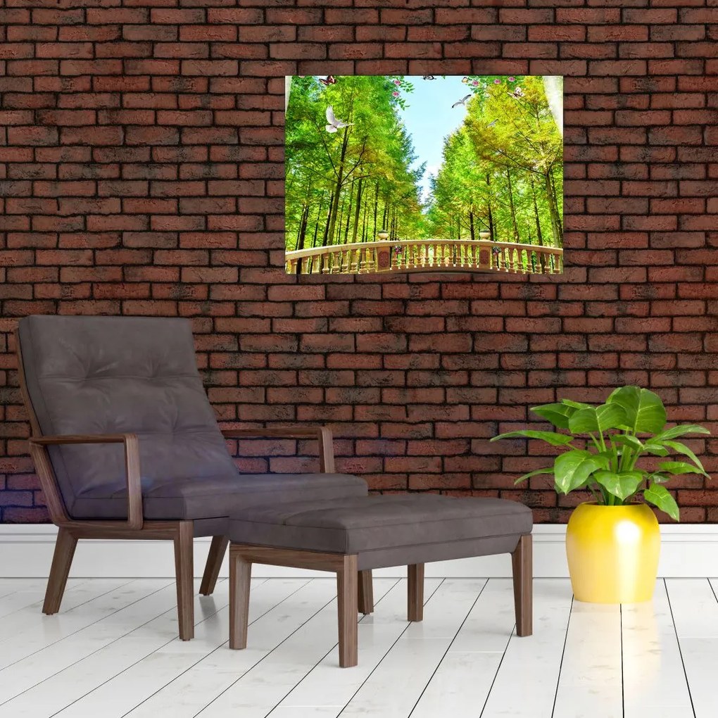 Obraz - Widok na las (70x50 cm)