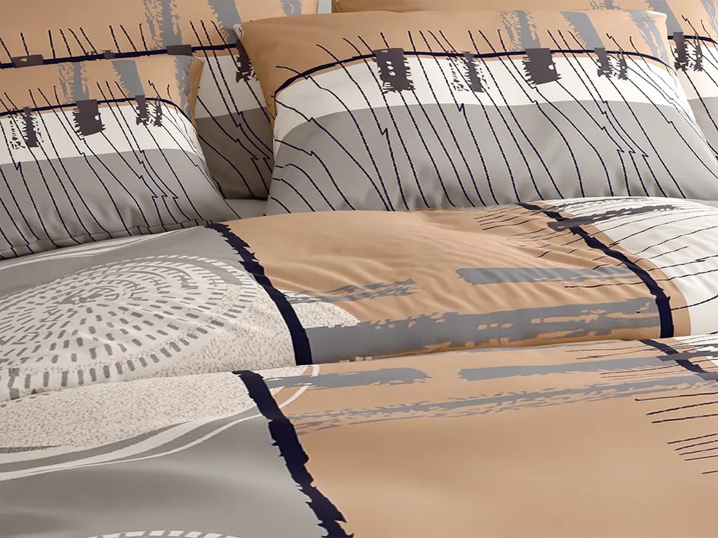 PrzytulneMieszkanie.pl PrzytulneMieszkanie.pl Bawełniana pościel PINIA szara Rozmiar pościeli: 70 x 90 cm | 140 x 200 cm