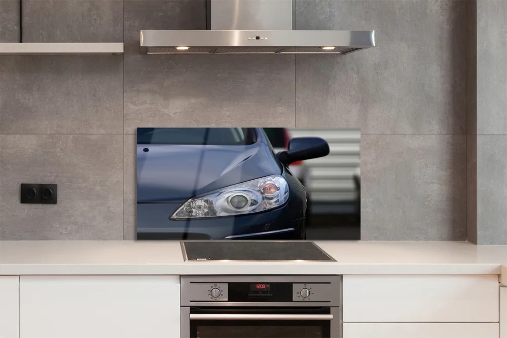 Szklany Panel Elegancki Czarny Samochód