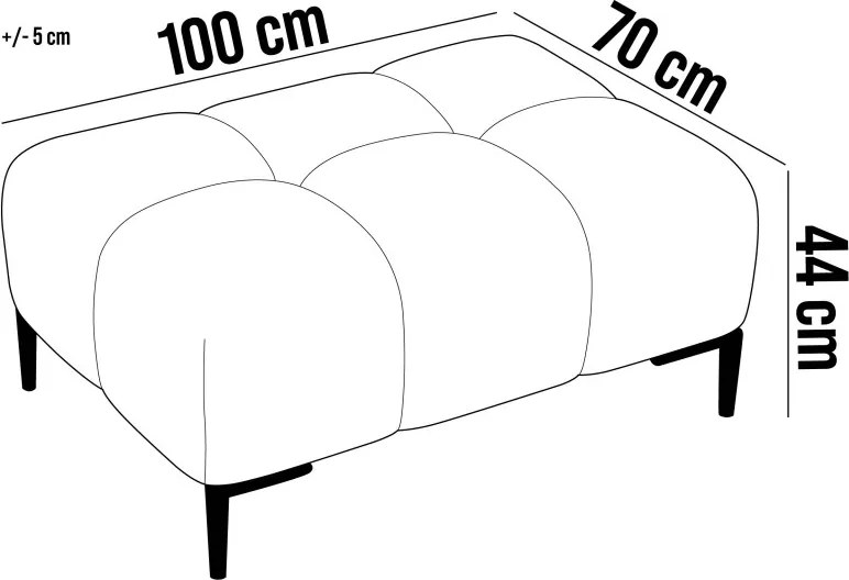 Pufa PLAZA MINI z elektryczną regulacją siedziska WERSAL