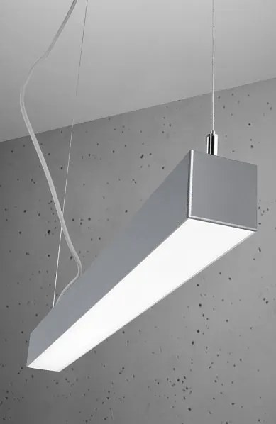 Srebrna lampa wisząca LED nad stół 3000 K - EX615-Herrick