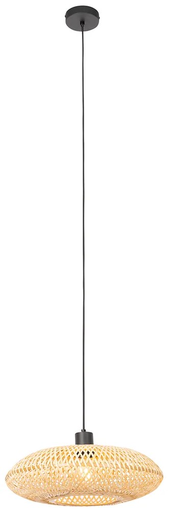 Orientalna lampa wisząca bambusowa 40 cm - OstravaKolonialny Oswietlenie wewnetrzne