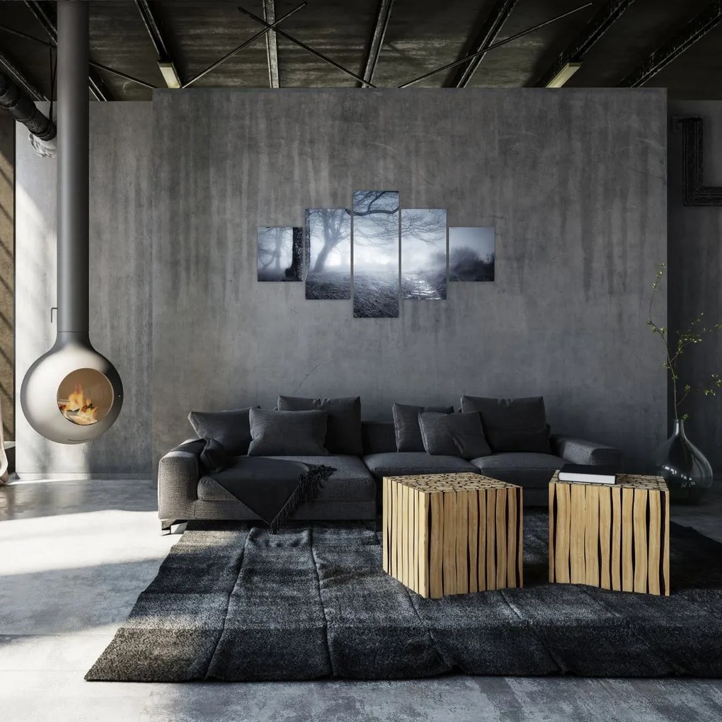 Obraz- Droga we mgle (125x70 cm)