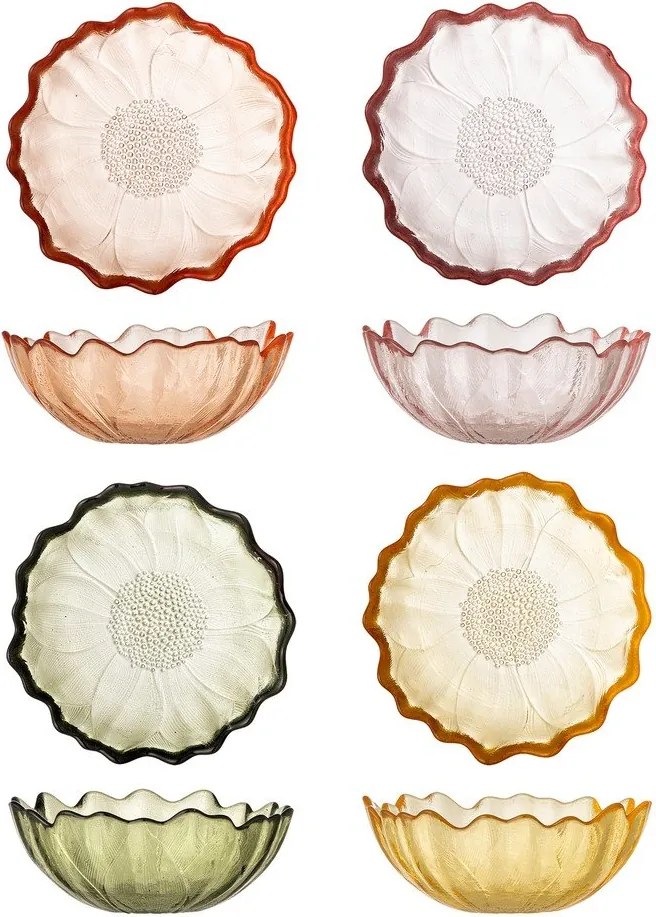 Szklane miski do lodów zestaw 4 szt. 120 ml Kana – Bloomingville