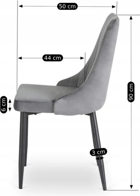 Zestaw Stół Okrągły Rozkładany HARRY 102-142 cm Dąb Artisan/Czarny i 4 Krzesła Tapicerowane BARI Szare Nowoczesne