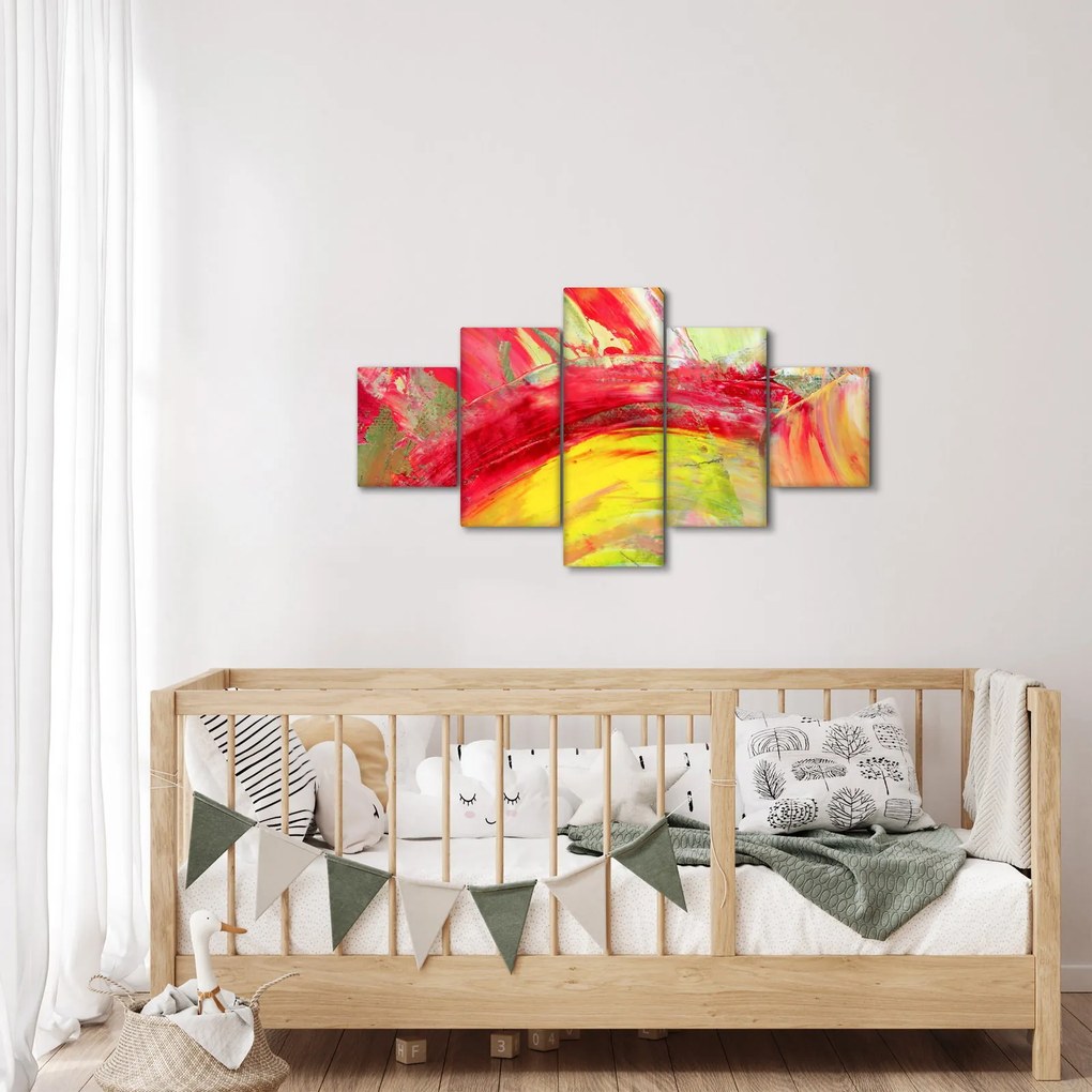 Obraz abstrakcji - malarstwo (125x70 cm)