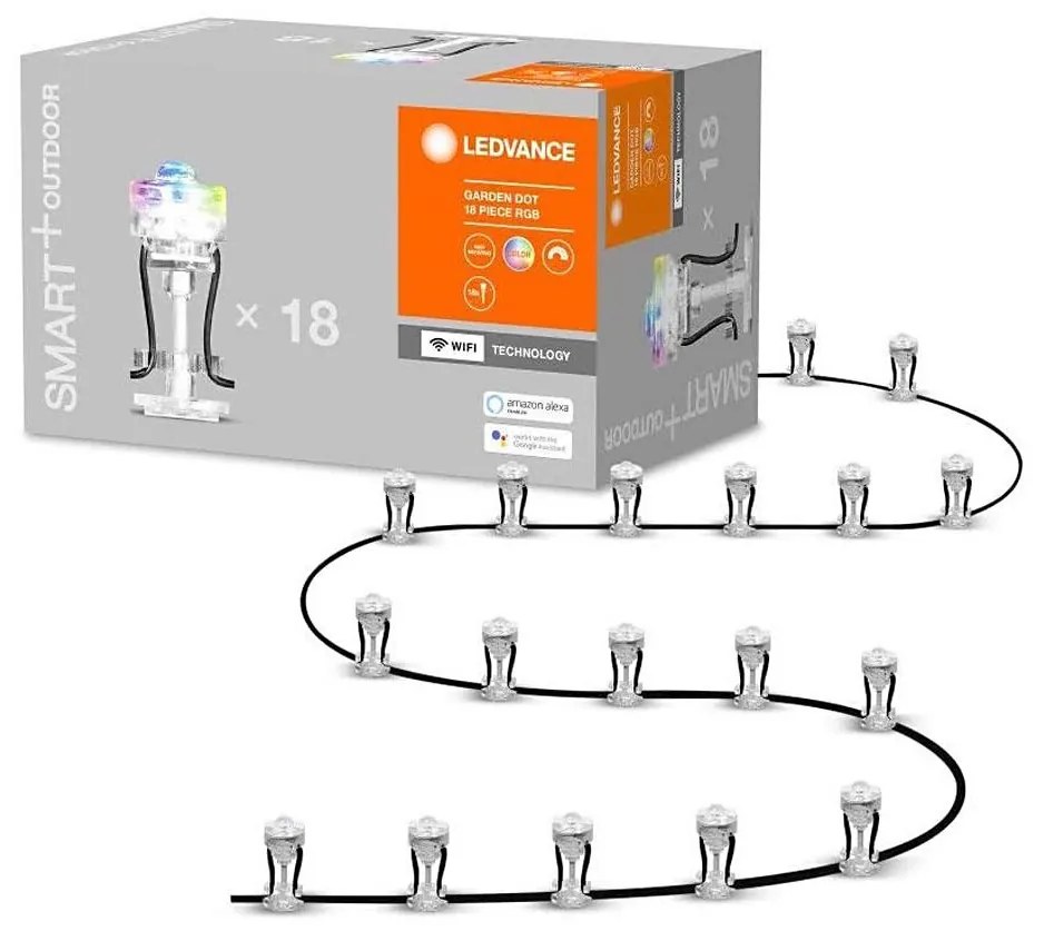 Ledvance - LED RGB zewnętrzna lampa dekoracyjna SMART+ 18xLED/4W/230V IP65 Wi-Fi