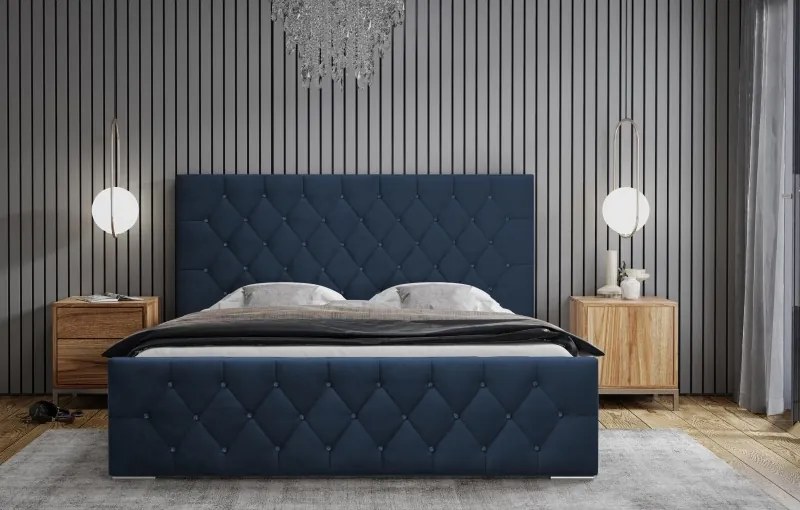 Łóżko Mona I 140 w tkaninie Magic Velvet 2216