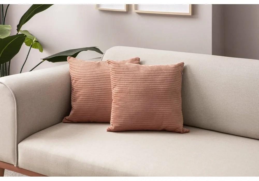 Sztruksowe poszewki na poduszki zestaw 2 szt. 43x43 cm – Mioli Decor