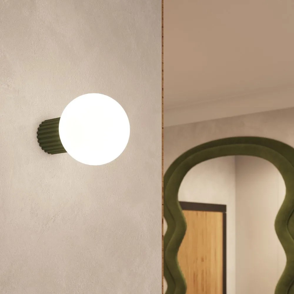 Zielony kinkiet ø 12 cm Orbital – Sollux