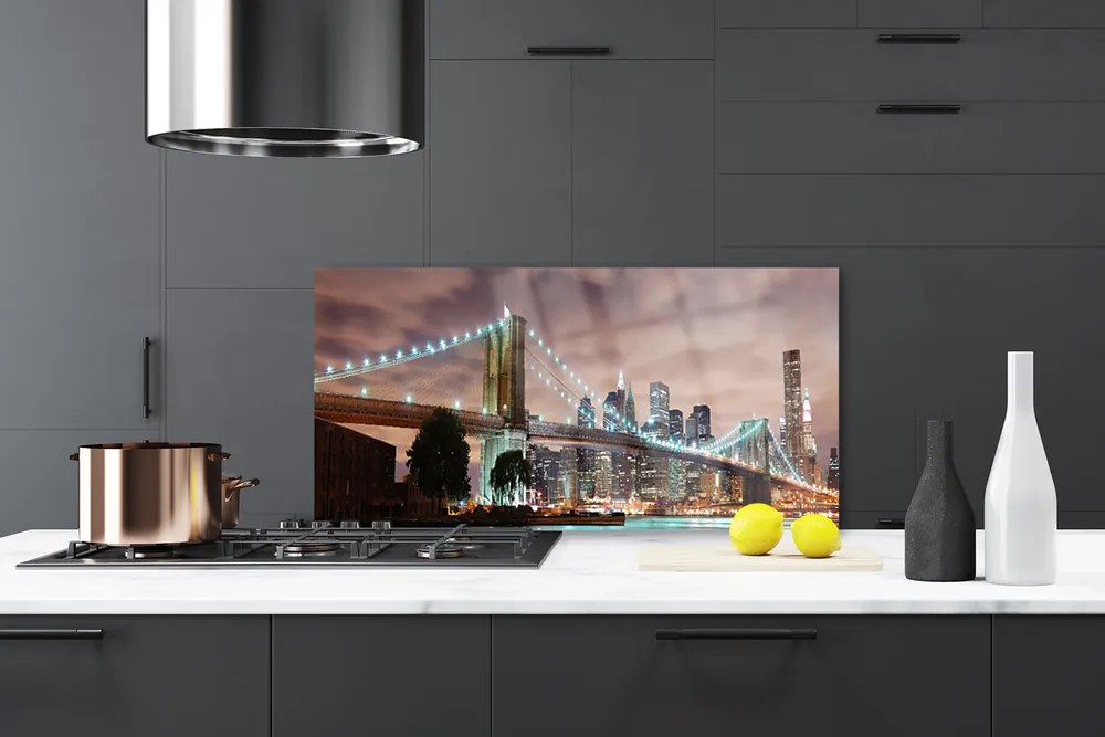 Panel Szklany Monumentalny Most nad Metropolią