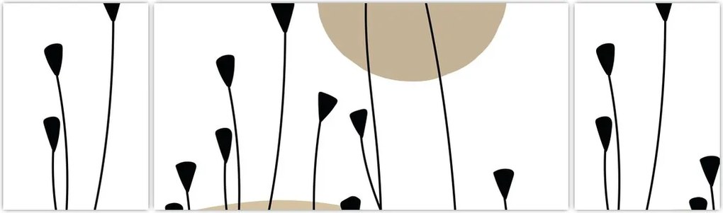 Obraz - Łąka graficzna N⁰2 (170x50 cm)