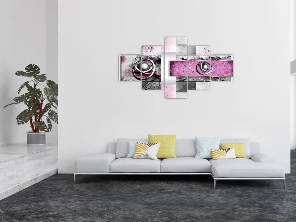 Obraz abstrakcji (125x70 cm)