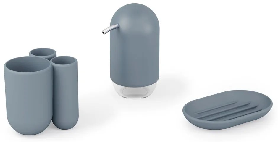 Niebieska plastikowa mydelniczka Touch – Umbra