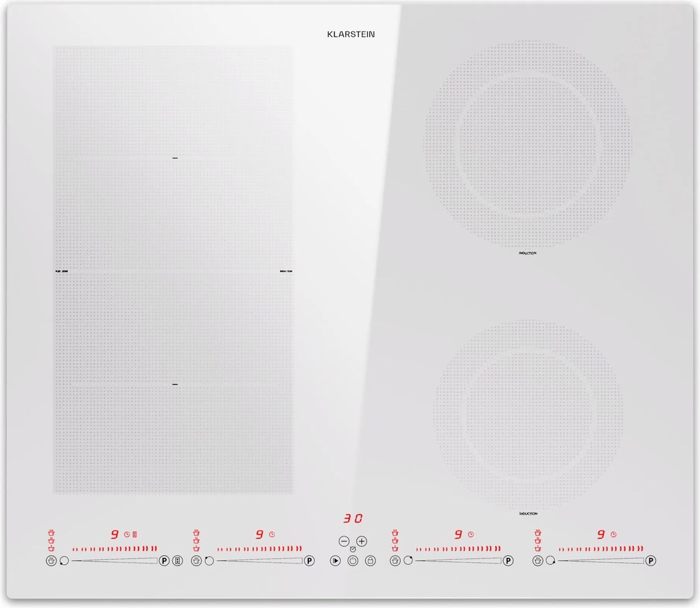 Klarstein Masterzone 60cm Płyta Indukcyjna 4 Strefy Gotowania Biały