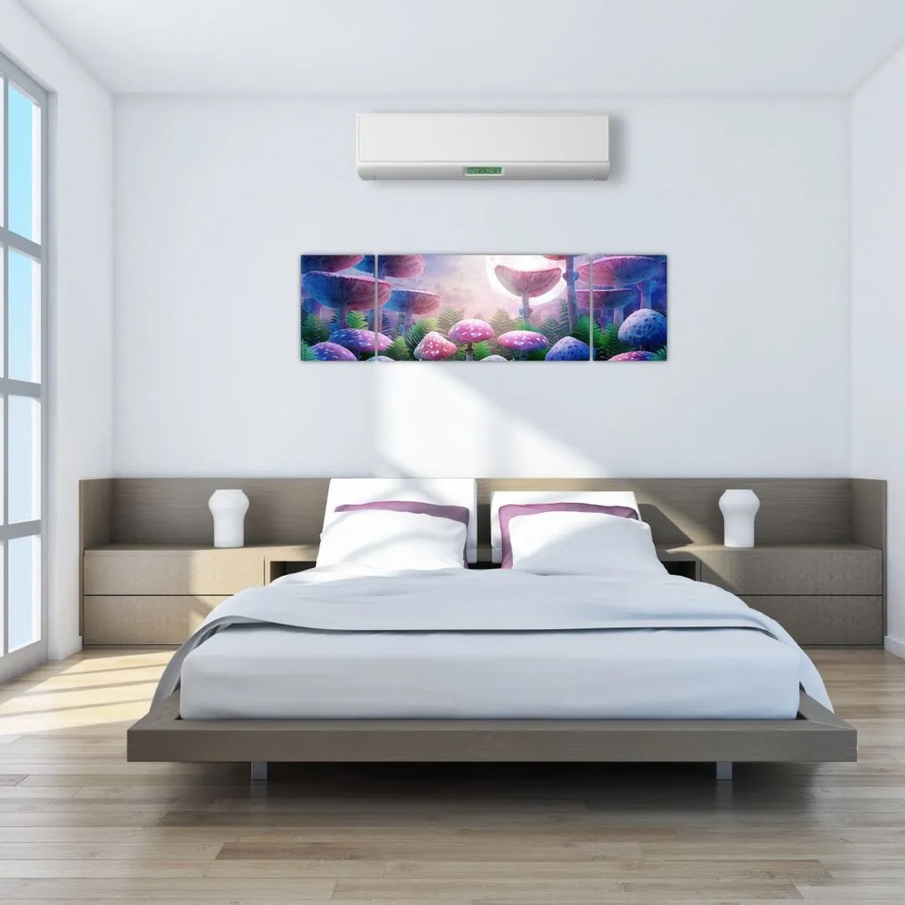 Obraz - Grzyby w pełni księżyca, grafika (170x50 cm)