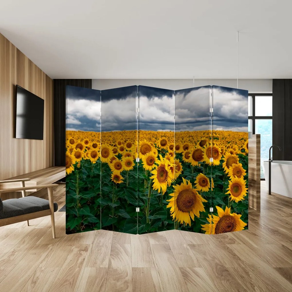 Parawan - Pole słoneczników (210x170 cm)