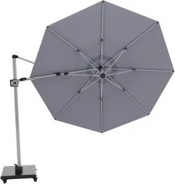 KNIRPS 320 x 320 cm - luksusowy wahadłowy parasol ogrodowy z drążkiem bocznym : Kolor parasola - Jasnoszary