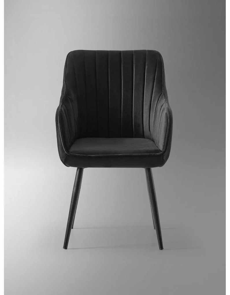 Zestaw krzeseł do jadalni Nova Black and Black, 2 szt.