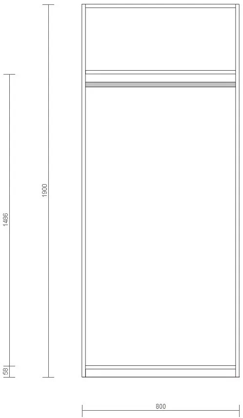 Biała szafa dla dziewczynki P5-P07