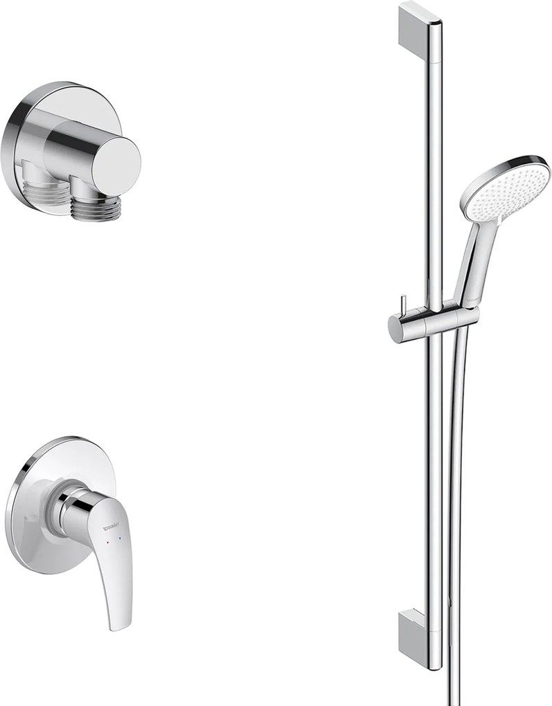 Duravit DuraVelez bateria prysznicowa podtynkowa z głowicą prysznicową