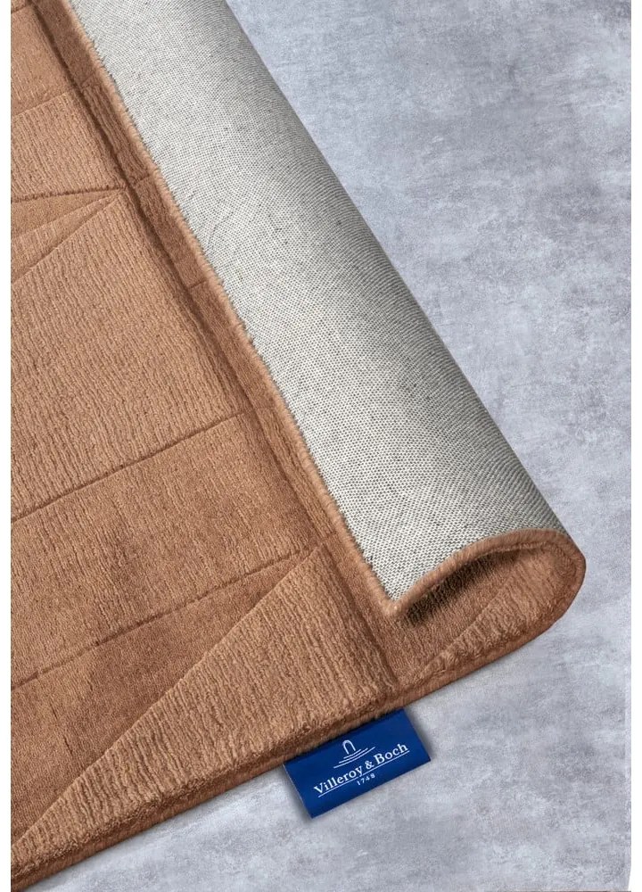 Brązowy wełniany chodnik tkany ręcznie 80x250 cm Ursule – Villeroy&amp;Boch