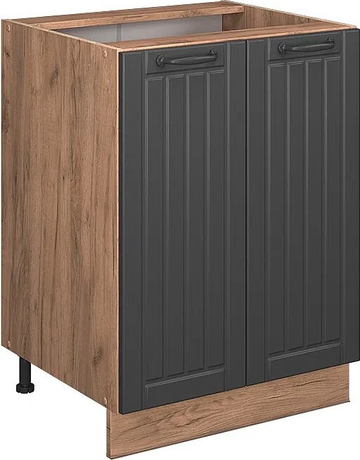 Szafki kuchenne ciemnoszary 60x60x82 fame-line