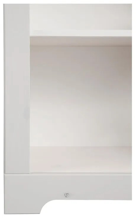 Biały regał z litego drewna sosnowego 50x135 cm Cubrix – Støraa
