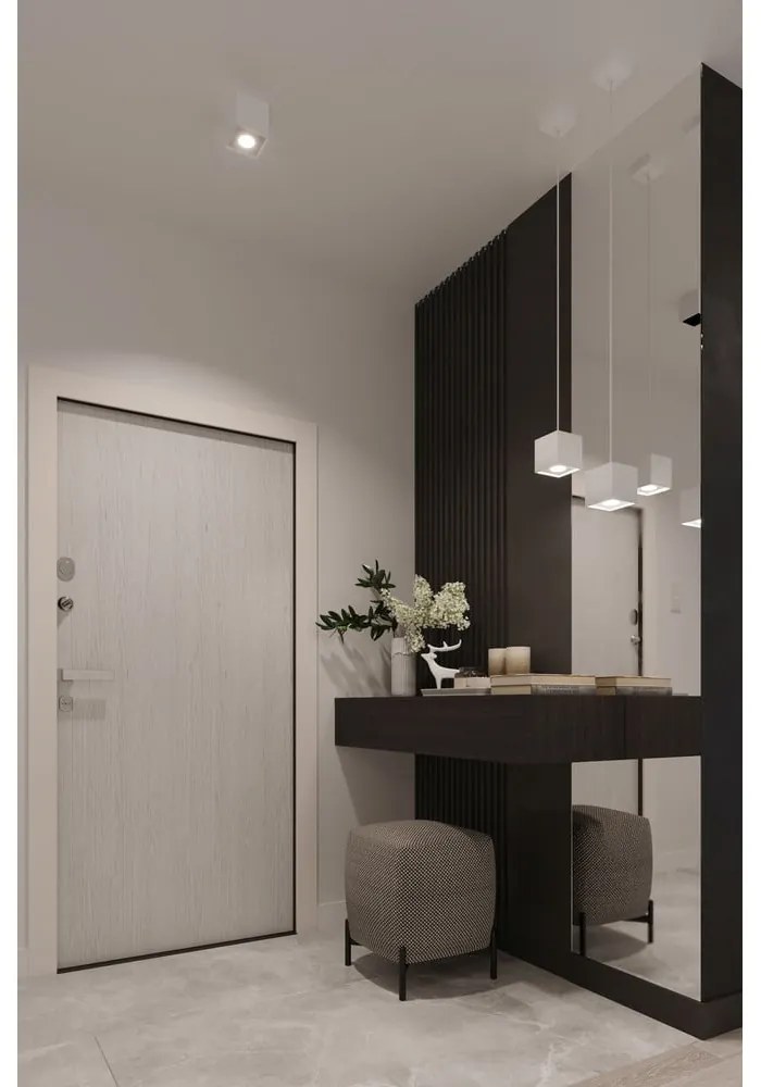 Biały kinkiet Sollux Geo