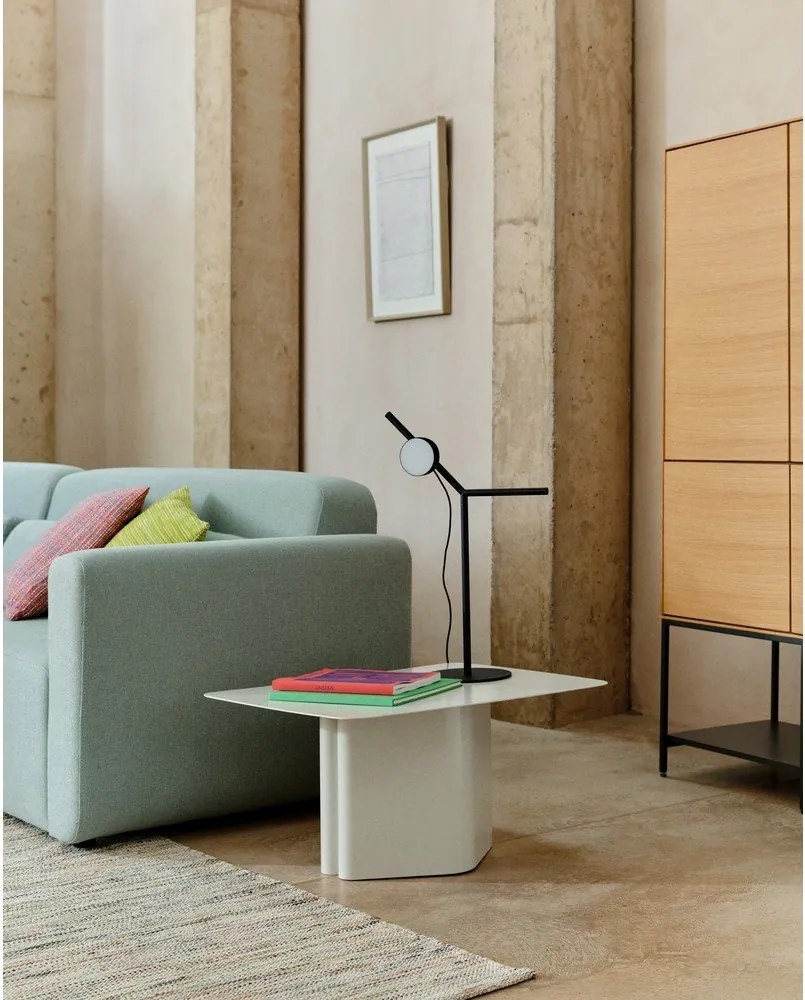 Czarna metalowa lampa stołowa LED ze ściemniaczem (wysokość 61,5 cm) Orey – Kave Home