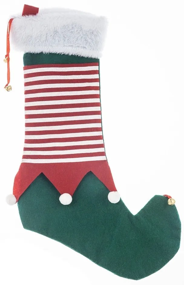 Altom Świąteczna skarpeta Elf zielona 50 cm