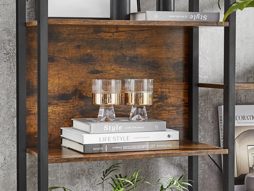 Regał TAYLOR 14 półek 166x158 cm, rustykalny brązowy