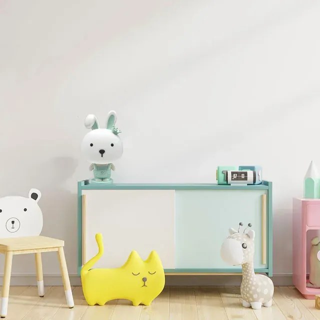 Zielona dziecięca lampka nocna króliczek - A363 H6-N01