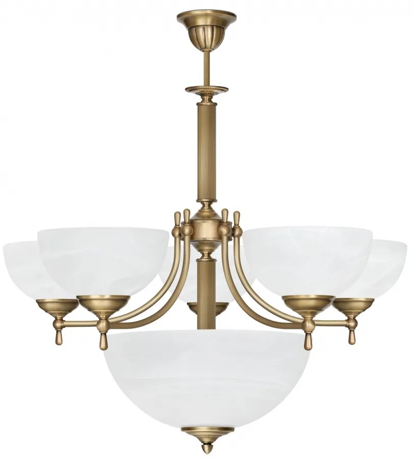 Mosiężny żyrandol V-S6A