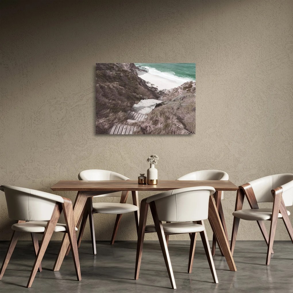 Obraz na szkle - Podróż do Szmaragdowego Morza (70x50 cm)