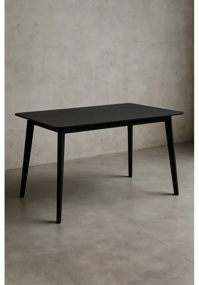Stół z czarnym blatem 70x120 cm Vojens – House Nordic