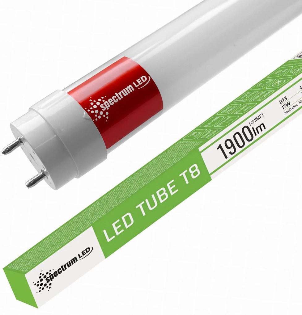 Tuba LED Biała Neutralna 120 CM T8 230V 17W WOJ+22304