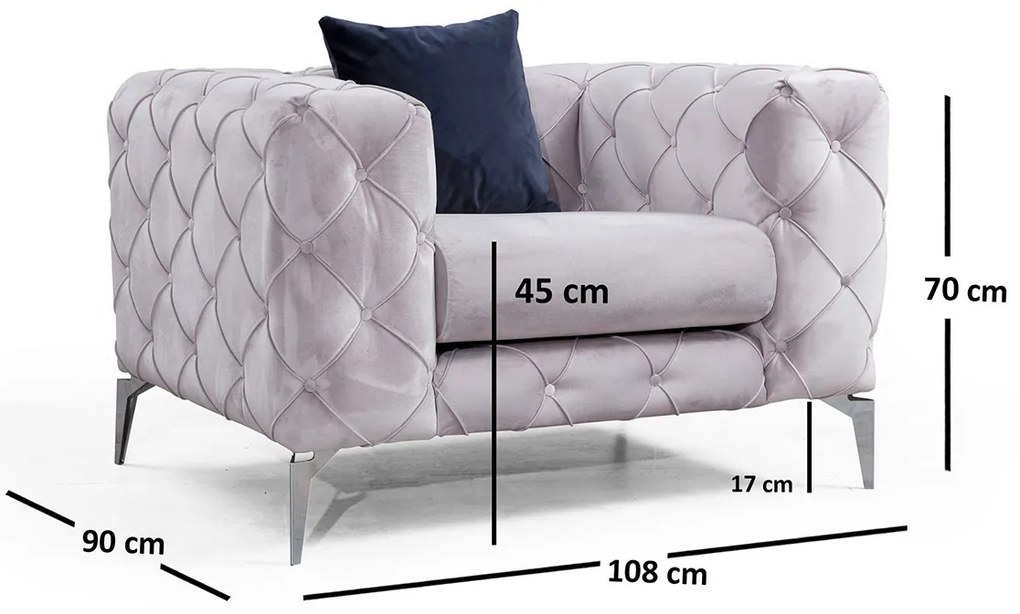 Fotel ComoLight Grey