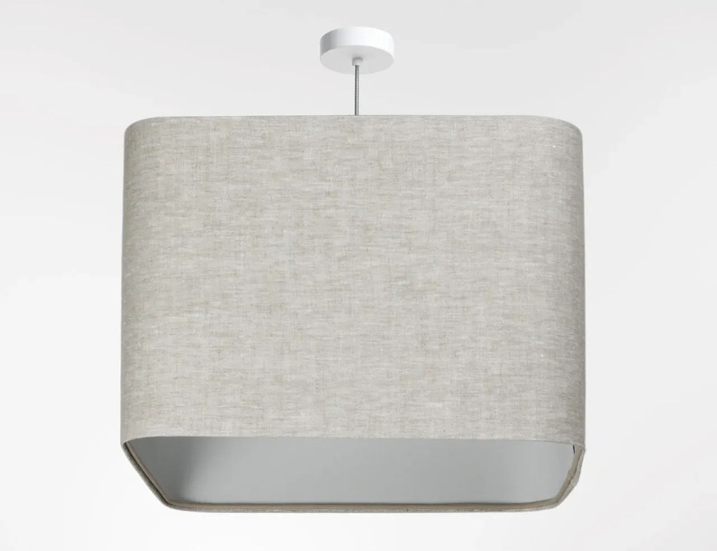 Lampa wisząca KWADRO LEN 010-40w20 beżowa/szara BPS KONCEPT