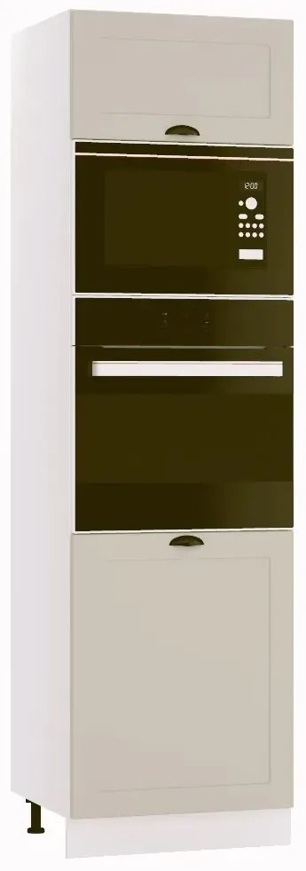 Szafka pod piekarnik i mikrofalę 60 ADELE D60 PK MV/2133 P/L beżowy mat STOLKAR