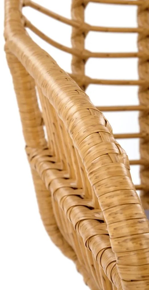Krzesło rattanowe K541 naturalne/szare HALMAR